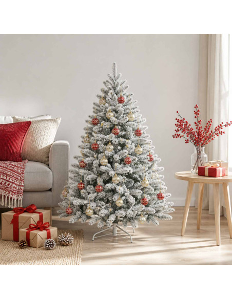 Set di Palline di Natale 32 pz Oro e Rosso Ø 6 cm Plastica