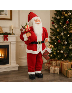 Statuetta di Babbo Natale Rosso 180 cm Poliestere