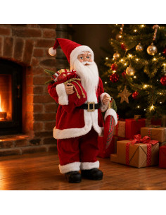 Statuetta di Babbo Natale Rosso 62 cm Poliestere 2