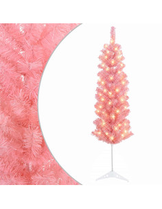 Albero di Natale Artificiale Sottile 120 cm 150 LED 2