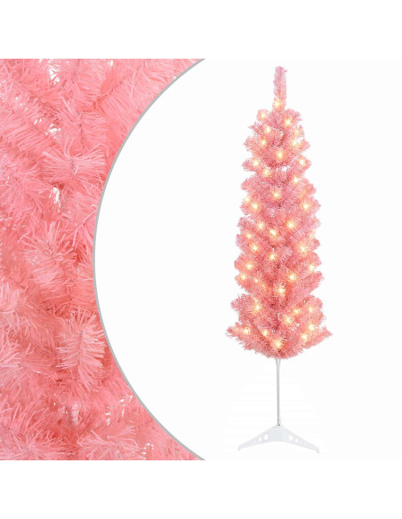 Albero di Natale Artificiale Sottile 120 cm 150 LED