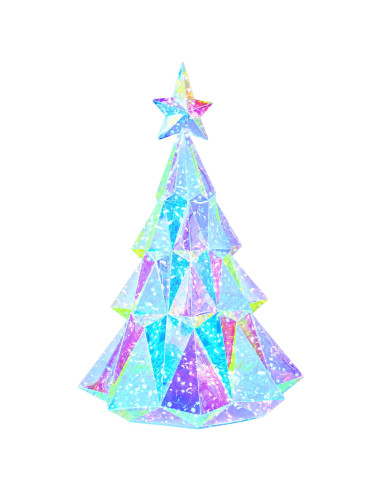 Albero di Natale LED iridescente prismatico Multicolore