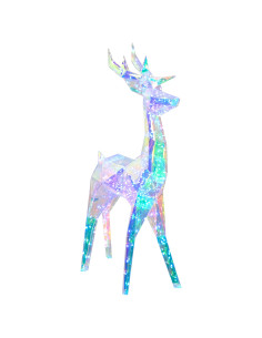Renna a LED prismatica e iridescente Multicolore 2
