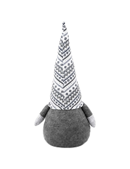 Gnomo di Natale Grigio 80 cm Poliestere