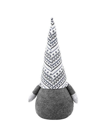 Gnomo di Natale Grigio 80 cm Poliestere