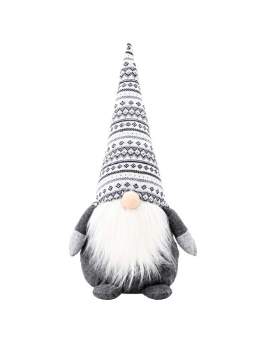 Gnomo di Natale Grigio 60 cm Poliestere