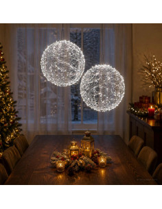Luce a punta di Natale 2 pz 1900 LED Bianco freddo Ø 60 x 63 cm