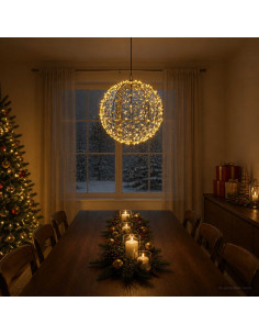 Luce a punta di Natale 750 LED Bianco caldo Ø 50 x 52 cm
