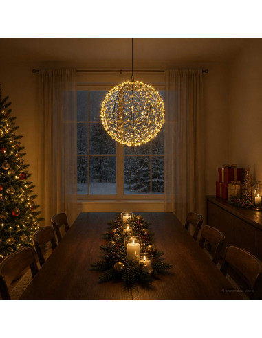 Luce a punta di Natale 750 LED Bianco caldo Ø 50 x 52 cm