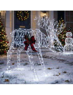 Decorazione natalizia alce 340 LED Bianco freddo