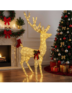 Renna di Natale 3D LOVIISA 250 LED Bianco caldo