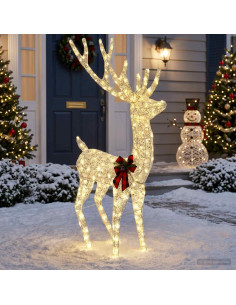 Renna di Natale 3D LOVIISA 250 LED Bianco caldo