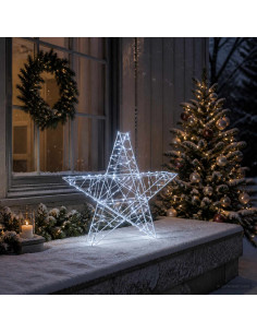 Stella di Natale 3D 120 LED Bianco freddo 55 x 53,5 x 10 cm