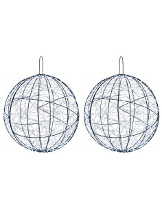 Luce a punta di Natale 2 pz 1900 LED Bianco freddo Ø 60 x 63 cm 2