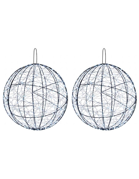 Luce a punta di Natale 2 pz 1900 LED Bianco freddo Ø 60 x 63 cm
