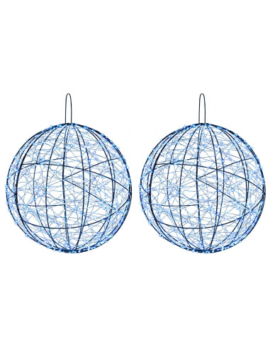 Luce a punta di Natale 2 pz 1900 LED Blu Ø 60 x 63 cm
