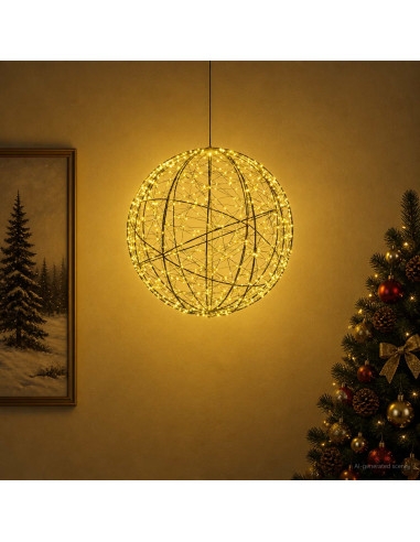 Luce a punta di Natale 750 LED Bianco caldo Ø 50 x 52 cm