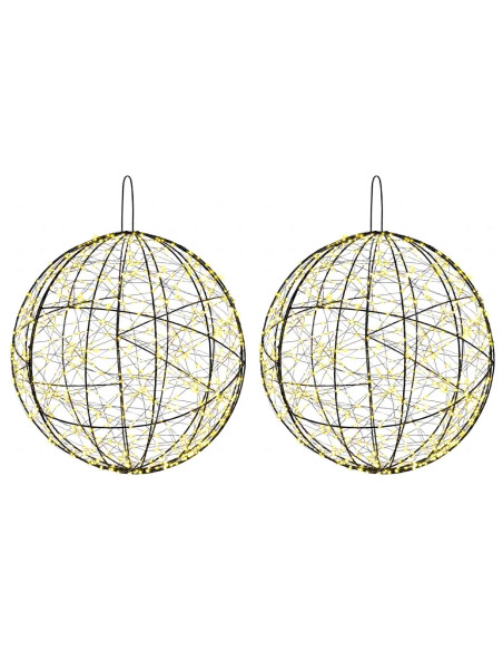 Luce a punta di Natale 2 pz 1900 LED Bianco caldo Ø 60 x 63 cm