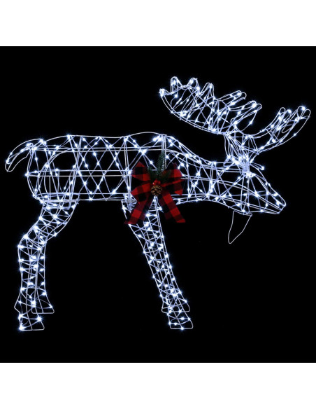 Decorazione natalizia alce 340 LED Bianco freddo