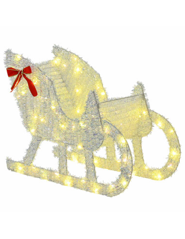 Slitta trainata da renna LOVIISA 200 LED Bianco caldo
