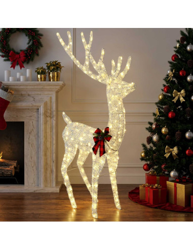 Renna di Natale 3D LOVIISA 250 LED Bianco caldo