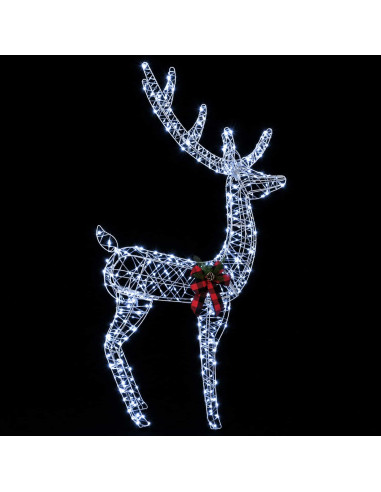 Renna di Natale 3D LOVIISA 560 LED Bianco freddo