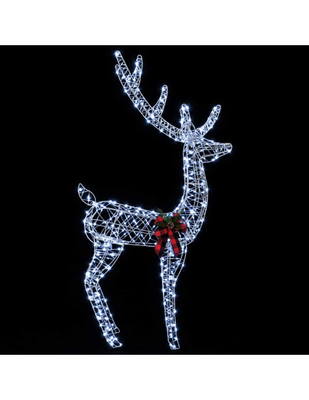Renna di Natale 3D LOVIISA 560 LED Bianco freddo