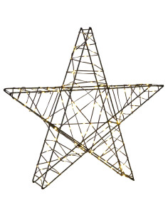 Stella di Natale 3D 120 LED Bianco caldo 55 x 53,5 x 10 cm 2