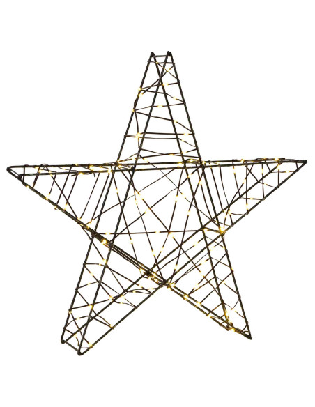 Stella di Natale 3D 120 LED Bianco caldo 55 x 53,5 x 10 cm