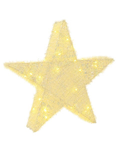 Stella di Natale 3D 50 LED Bianco caldo 55 x 53,5 x 10 cm 2