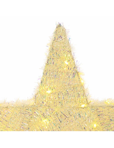 Stella di Natale 3D 50 LED Bianco caldo 55 x 53,5 x 10 cm
