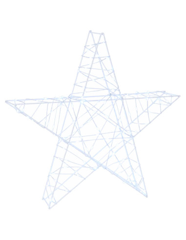 Stella di Natale 3D 120 LED Bianco freddo 55 x 53,5 x 10 cm