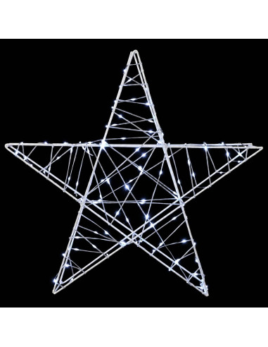 Stella di Natale 3D 120 LED Bianco freddo 55 x 53,5 x 10 cm