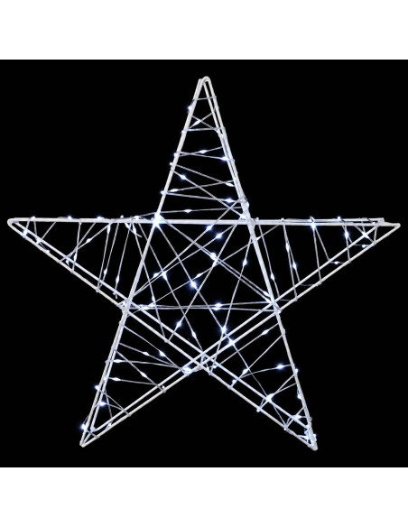 Stella di Natale 3D 120 LED Bianco freddo 55 x 53,5 x 10 cm