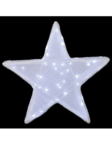 Stella di Natale 3D 50 LED Bianco freddo 55 x 53,5 x 10 cm