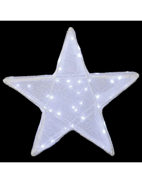 Stella di Natale 3D 50 LED Bianco freddo 55 x 53,5 x 10 cm
