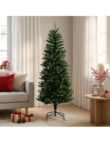 Artificial Hinged Christmas Tree 150 cm PE e PVC Verde