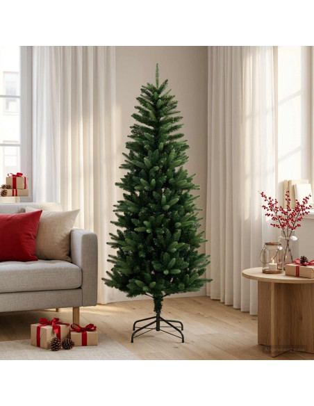 Artificial Hinged Christmas Tree 150 cm PE e PVC Verde