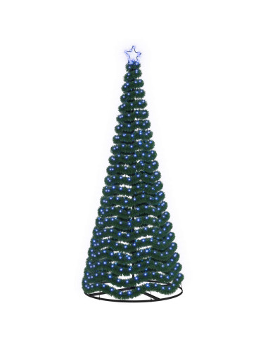 Albero di Natale in tinsel con luci LED e base EKENAS 250 cm
