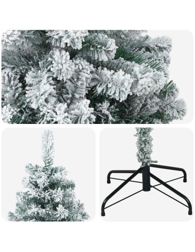 Albero di Natale artificiale 120 cm PVC e Acciaio
