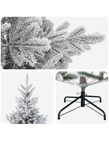 Albero di Natale Artificiale con Rami Pieghevoli 120 cm