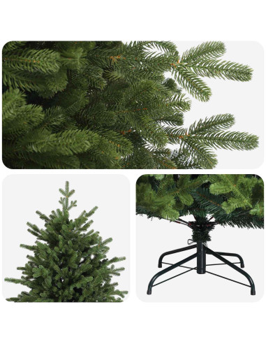 Albero di Natale Artificiale con Rami Pieghevoli 210 cm