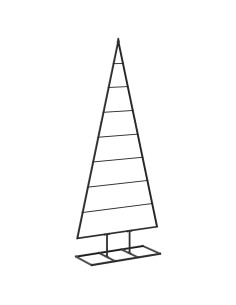 Albero di Natale in metallo KUOPIO 150 cm Metallo Nero 2