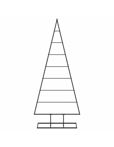 Albero di Natale in metallo KUOPIO 150 cm Metallo Nero