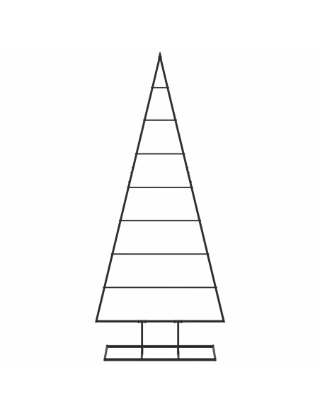 Albero di Natale in metallo KUOPIO 150 cm Metallo Nero