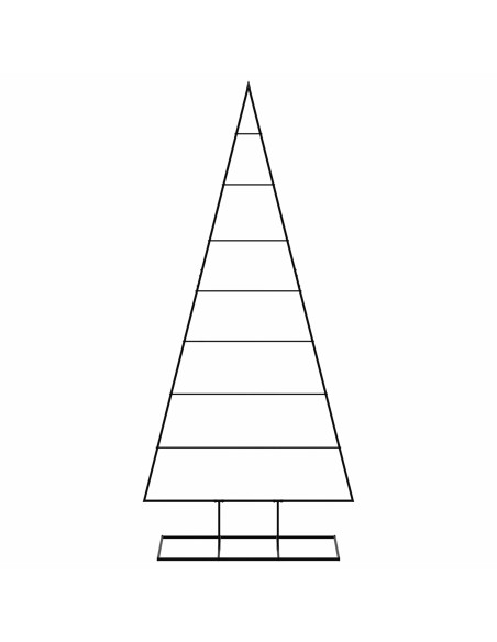 Albero di Natale in metallo KUOPIO 210 cm Metallo Nero