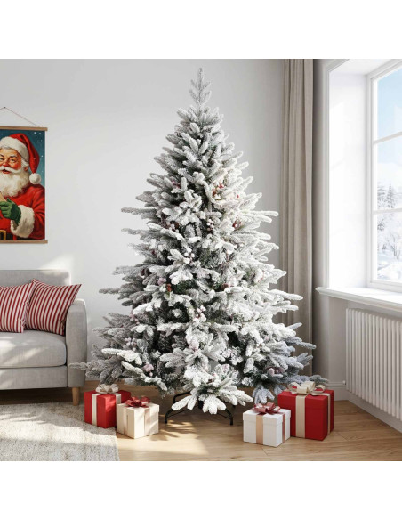 Albero di Natale Artificiale con Rami Pieghevoli 210 cm