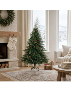 Albero di Natale Artificiale con Rami Pieghevoli 120 cm