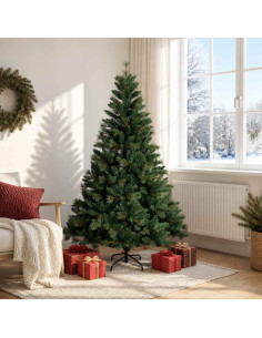 Albero di Natale Artificiale con Rami Pieghevoli 180 cm