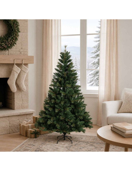 Albero di Natale Artificiale con Rami Pieghevoli 120 cm